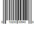 Barcode Image for UPC code 010200005408