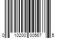 Barcode Image for UPC code 010200005675