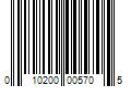 Barcode Image for UPC code 010200005705