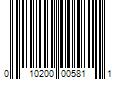 Barcode Image for UPC code 010200005811