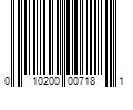 Barcode Image for UPC code 010200007181