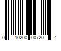 Barcode Image for UPC code 010200007204