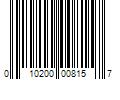 Barcode Image for UPC code 010200008157