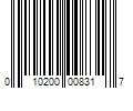 Barcode Image for UPC code 010200008317