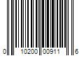 Barcode Image for UPC code 010200009116