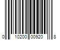 Barcode Image for UPC code 010200009208