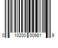 Barcode Image for UPC code 010200009819