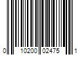 Barcode Image for UPC code 010200024751