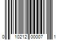 Barcode Image for UPC code 010212000071