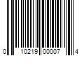 Barcode Image for UPC code 010219000074