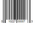 Barcode Image for UPC code 010227000073