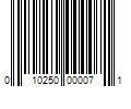 Barcode Image for UPC code 010250000071