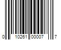 Barcode Image for UPC code 010261000077