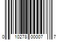 Barcode Image for UPC code 010278000077