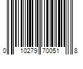 Barcode Image for UPC code 010279700518