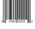 Barcode Image for UPC code 010300000020