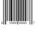 Barcode Image for UPC code 010300000037