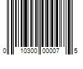 Barcode Image for UPC code 010300000075