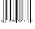 Barcode Image for UPC code 010300000112