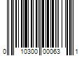 Barcode Image for UPC code 010300000631