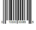 Barcode Image for UPC code 010300000655