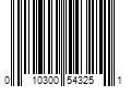 Barcode Image for UPC code 010300543251