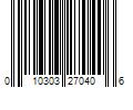 Barcode Image for UPC code 010303270406