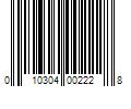 Barcode Image for UPC code 010304002228