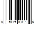 Barcode Image for UPC code 010321000078