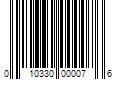 Barcode Image for UPC code 010330000076