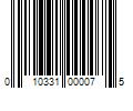 Barcode Image for UPC code 010331000075