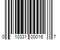 Barcode Image for UPC code 010331000167