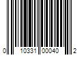 Barcode Image for UPC code 010331000402. Product Name: Dickinson Brands Dickinsonâ€™s Micellar Cleansing Witch Hazel  16 fl oz
