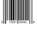 Barcode Image for UPC code 010331000426