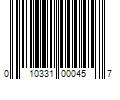 Barcode Image for UPC code 010331000457