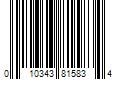 Barcode Image for UPC code 010343815834