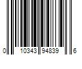 Barcode Image for UPC code 010343948396