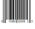 Barcode Image for UPC code 010360000053