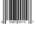 Barcode Image for UPC code 010367001107. Product Name: Mosser Lee 432 cu. in. Sphagnum Moss