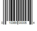 Barcode Image for UPC code 010369000054