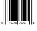 Barcode Image for UPC code 010378000076