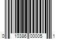 Barcode Image for UPC code 010386000051