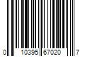 Barcode Image for UPC code 010395670207