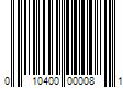 Barcode Image for UPC code 010400000081