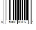 Barcode Image for UPC code 010400000951