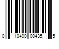 Barcode Image for UPC code 010400004355