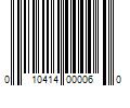 Barcode Image for UPC code 010414000060