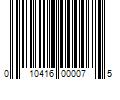 Barcode Image for UPC code 010416000075