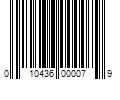 Barcode Image for UPC code 010436000079