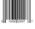 Barcode Image for UPC code 010438000077